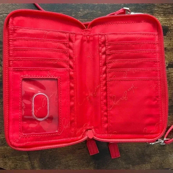 RETIRED: Vera Bradley | ladies Cardinal Red mini crossbody handbag. - Picture 13 of 13